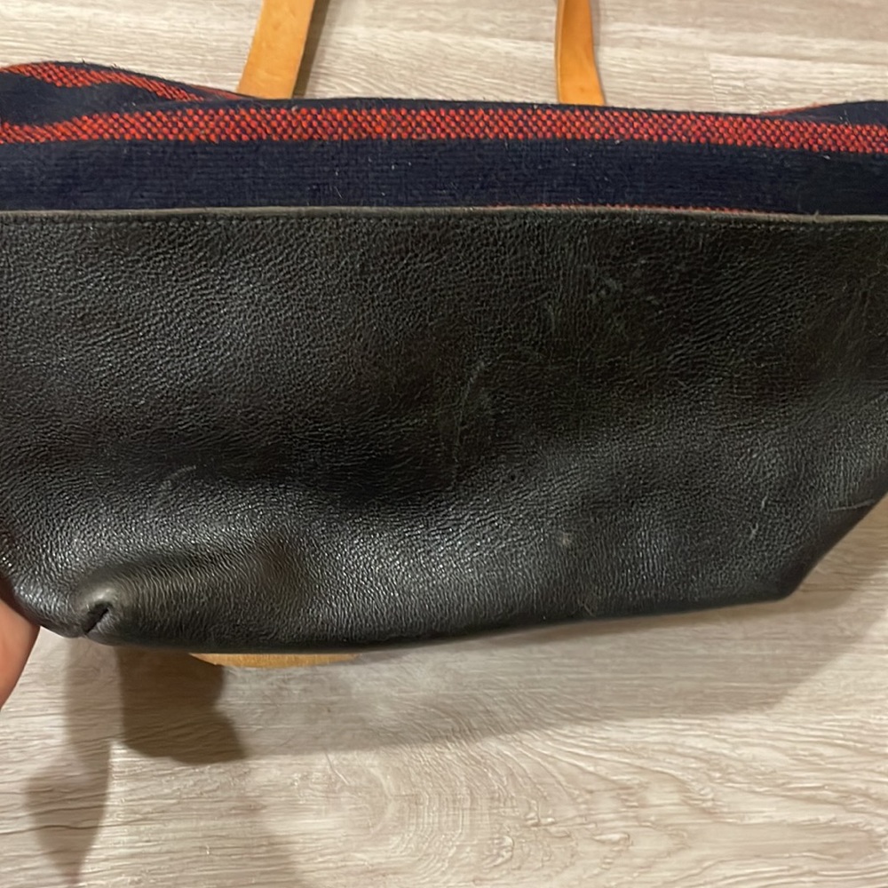 Fleabags X J. Crew Wool and Leather Tote - Picture 3 of 7